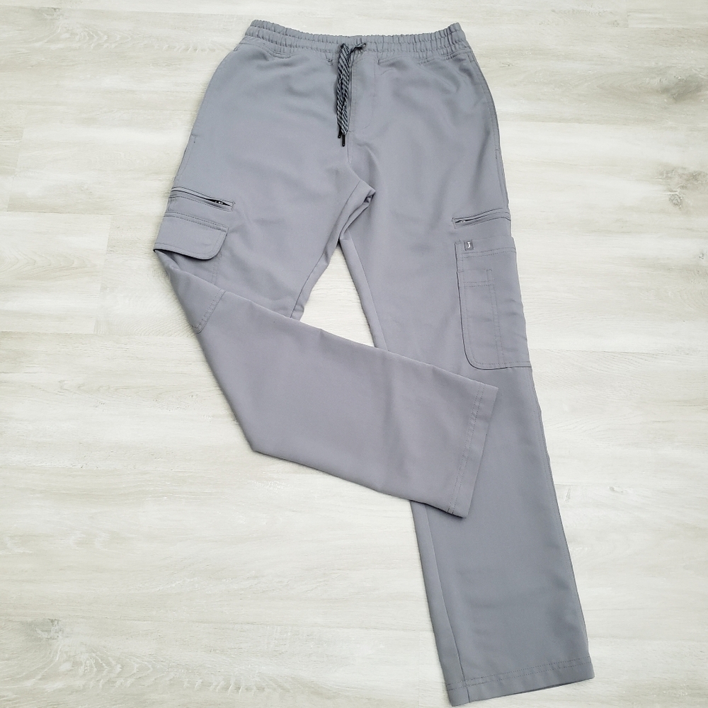 JAANUU Men's Cargo Scrub Pants Gray sz XS